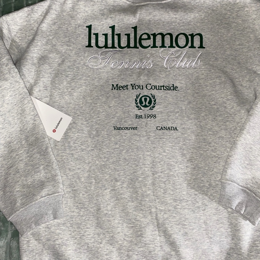 Lululemon Athletica Light Gray Tennis Club Sweatshirt - Picture 4 of 5